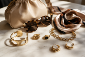 Tendance accessoires, lunettes, bijoux Mode printemps 2026. Style.